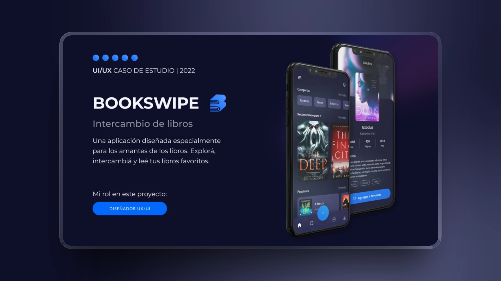 BookSwipe interface